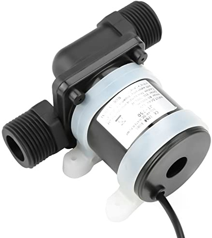 Mini DC Circulating Boost, Wasserpumpen mit Schlauch Mini-Heißwasser-Umwälzpumpe 100°C Wasserpumpe 12V ‑40℃ ~100℃