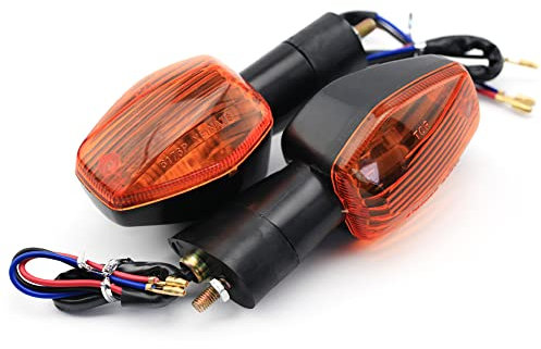 RaamKa Blinker Motorrad Blinker-Kontrollleuchte passend for Honda CBR600RR CBR 600 F3 F4 F4i CB 1300 1000 CB400 VTR CBF 250 XL700V Motorrad-Blinkerlampe Motorrad Blinker (Color : Orange)