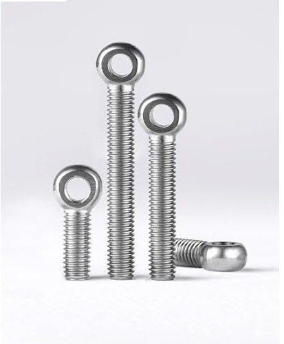 BKEKM ringschrauben Augenschraube, 4 Stück Hebeösenmuttern, 304 Edelstahl, Schraubenaugen, M5, M6, M8, M10, M12, Fischaugenauge, Schlupfloch, Schraube, Hakenmutter, Schraube stabil