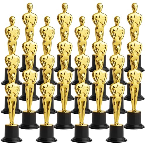 THE TWIDDLERS - Set di 24 trofei di plastica per vincitori di premi - Perfetto per concorsi teatrali, corsi di recitazione, danza, regali per cerimonie di riconoscimento e di realizzazione