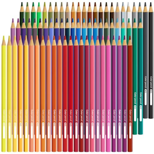 WISYOK Lápices de Color 72 Unidades, Lapices Colores Preafilados, Lapices de Colores Hexagonal, Lápices de Dibujo Profesional para Adultos Niños y Artistas
