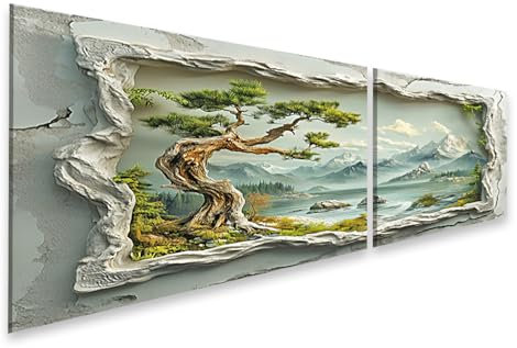 islandburner Bild auf Leinwand Verzierter Gips Bilderrahmen Rand Bilder Wandbilder Poster