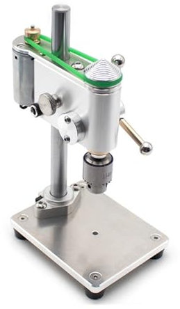 Micro Bench Drill Mini Drilling Machine with Speed Adjustable Power Adapter 0.3-4MM Three-Jaw Chuck Precision Watch Repair Tools