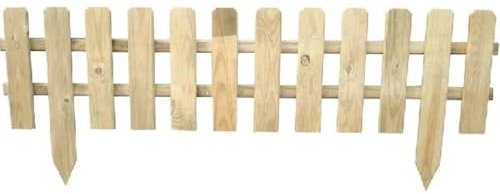 EffeDecor - Steccato in Legno di Pino Impregnato per Giardino Staccionata Recinzione Divisorio Rettangolare per Recinto,Aiuole,Prato e Piante (INGLESE II)