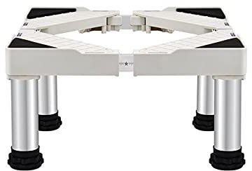 Waschmaschinensockel, verstellbarer Waschmaschinenständer mit Antivibrationsdesign, 50 – 75 cm Länge, 10/15/20/25 cm Höhe, feuchtigkeitsbeständig, für Kühlschrank und Geschirrspüler (20 cm, 4 Bei