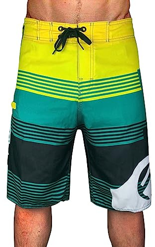 MJGkhiy Costume Uomo Mare Lungo Pantaloncini da Bagno Spiaggia Bermuda Costume da Bagno Asciugatura Rapida Calzoncini Costumi da Piscina Pantaloncini Sportivo Surf Shorts con Tasche Taglie Forti