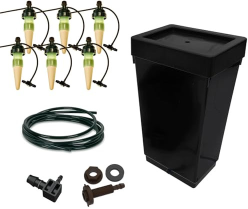 PuraPlants Bewässerungsset für 6 Pflanzen mit 47 L Tank – inkl. original Blumat Tropfer & Zubehör