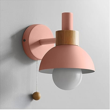 Applique da Parete Moderna a Forma di Torcia, Applique da Parete Industriale nordica con Catena a Sfera, apparecchio di Illuminazione da Parete per Fattoria, Bagno, Camera da Letto, Comodino, Bar