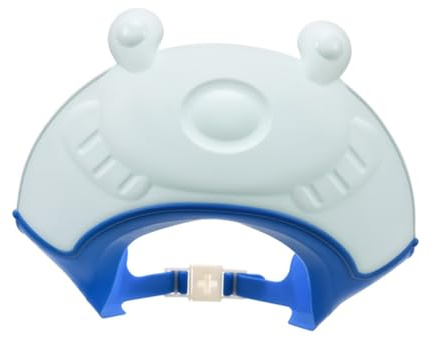 HONMEET Haarwaschhaube aus Kunststoff für Kleinkinder mit Augenschutz und Ohrenschutz für Sicheres Haarewaschen bei Kindern Blau