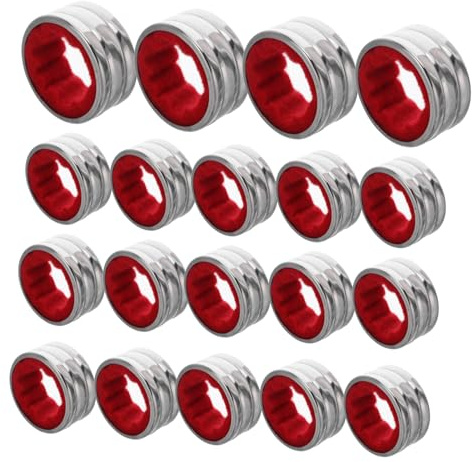 NOLITOY 30pcs Stainless Steel Wine Drop Stoppers with Removable Velvet Lining Elegant Drip Catcher Rings for Wine Bottles Practical for Kitchen Bar Party Use
