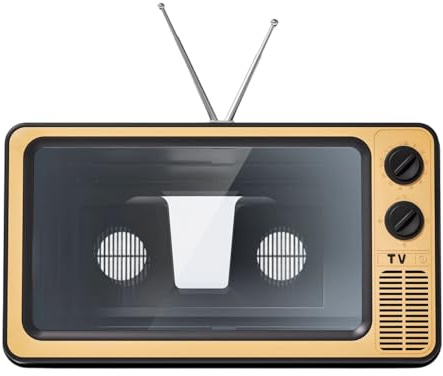 CAZSTYK Supporto per display del telefono, staffa pieghevole portatile per visualizzazione senza abbagliamento e uso da viaggio retro per smartphone con lente d'ingrandimento