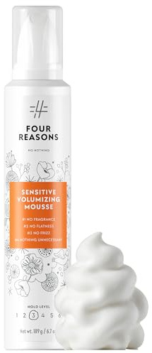 No Nothing Strong Mousse - Fine Hair Volumizing Mousse, Fragrance-Free Mousse for Curly Hair, Styling Foam for Sensitive Scalp, Strong Hold & Lightweight Volume - Hypoallergenic & Alcohol Free, 6.8 oz