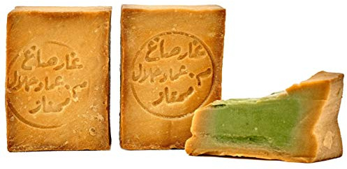 Carenesse Aleppo tvål 80 % olivolja 20 % lagerbärsolja, 2 x 200 g blandhy | Original lagerolja tvål olivolja tvål för normal blandhy fast tvål traditionellt handgjord zero väst, plastkemi