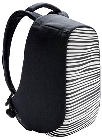 XDDesign Bobby Compact Print Mochila Antirrobo Portátil USB Zebra (Bolsa Unisex)