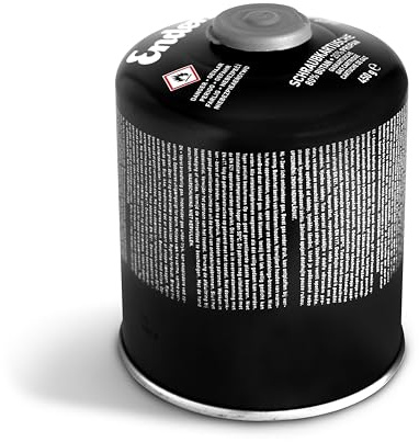 Enders® Schraubkartusche 450g Propan/Butan Mix, Schraubkartusche mit Gewinde, für Gaskocher, Kartusche mit Schraubgewinde, Campingkocher #6322, Schwarz