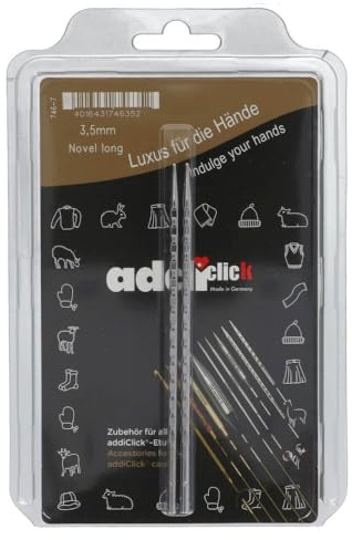 Addi AD7467000-03.50 Long Needle Case, Metall, 3.50mm (Uk 10 / Us 4), 3.5mm