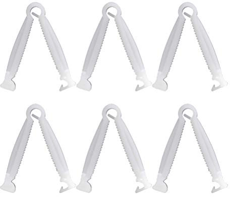 POPETPOP 100 Pcs Jetables Cordon Ombilical Pinces Kits de Mise Bas pour Chiot Chatons Blanc (pour Porcelet)