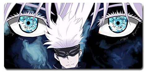 XXL Mousepad，Gaming Mauspad, Jujutsu Kaisen Satoru Gojo Mauspad Anwenden Anime Mauspad Große Mauspad Gamer Große Maus Matte Computer Schreibtisch Matte XXL Keyboard Pad (60 cm35cm)