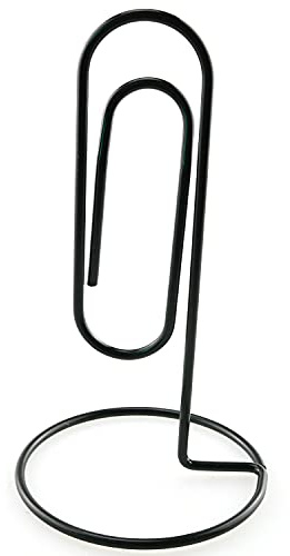 HJ Garden 1PC Black Study Note Holder Office Desk Paper Clip Memo Holder & Organizer, Perfect Office Accessory, Organize and Access Bills