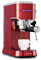 Klarstein Futura Espressomaschine, Siebträgermaschine mit 1450 Watt, 20 bar, Barista-Qualität, Zweifach Ausguss, Fließstopp, Siebträger Kaffeemaschine, Milchaufschäum-Funktion, rot