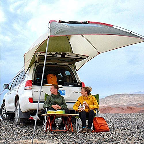 Car Awning Sun Shelter, Portable Auto Canopy Camper Trailer Tent For The Car Waterproof Camper Trailer Tent Shade Tent for SUV MPV Trailer Beach Camping Auto Traveling Tent