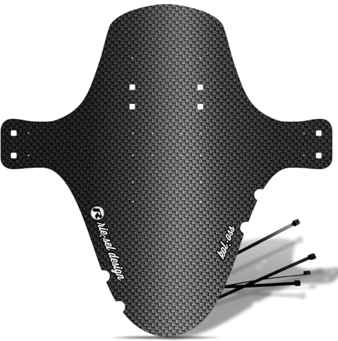 Riesel Design® 1x Mudguard - kol:OSS - XL MTB Schutzblech inkl. Kabelbinder/Stylischer MTB Schmutzfänger/Mountainbike Schutzblech als Spritzschutz für alle Radgrößen