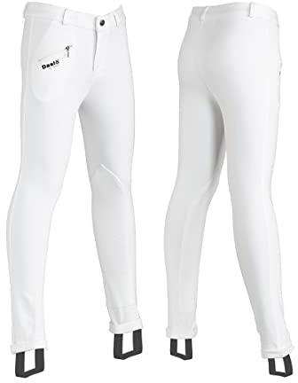 Pantaloni Bambino 4 Stagioni Jodhpurs Daslo - 14 Anni, Bianco