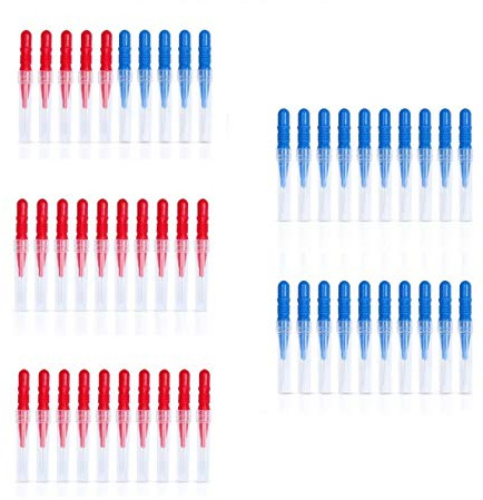 Interdentalbürsten, 2,5 mm, 3 mm, Zahnseide, Zahnreinigungswerkzeug, Oral Dental Hygiene-Bürste, verhindert Mundgeruch und Parodontalerkrankungen (50 Stück)