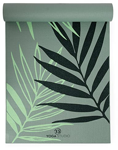 Von Yoga Studio entworfene Yogamatte – 183 cm x 61 cm große Mandala-Matte, 6 mm dicke rutschfeste Yogamatte, reißfeste PVC-Matte