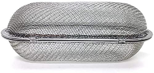 Boule à thé en acier inoxydable Assaisonnement à thé Infuseur à assaisonnement Passoires à thé Filtre à assaisonnement Outils de cuisine Diffuseur Filtre à épices, ovale 1 Pc