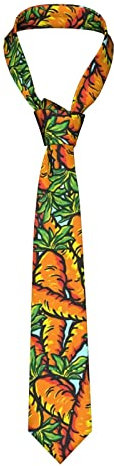 LEEOOL Herren-Krawatten, Karotte, Herren-Krawatten, Kunst-Krawatten, Anzug-Krawatte, Business-Casual-Hochzeit, formelle Krawatte