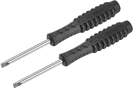 VOLURE Tournevis, Mini Tournevis à Fente, tête Plate de 4,0 mm avec poignée antidérapante for Petits appareils, 2 pièces
