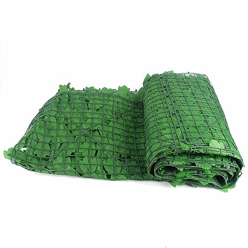 InSyoForeverEC Edera artificiale, verde, siepe artificiale, balcone, in plastica, schermatura privacy, 100 x 300 cm, piante artificiali per siepi da giardino