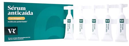 VR6 Sérum Anticaída Cabello Mujer y Hombre - 30 Ampollas | Con Anagain™, Zinc, Cafeína, Betaína y Arginina | Tratamiento Capilar Natural que Frena la Caída del Pelo y Estimula el Crecimiento Capilar
