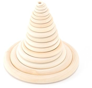 Bici Gardinenringe Holz Verschiedene Größen Holzringe Zum Basteln Holzringe Makramee Vorhangringe Holz Makramee Ringe (150mm*15mm(5 Stück))