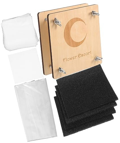 ibasenice Holz Blütenpress-set DIY Pflanzenpresswerkzeug für Blumen Früchte zum Pressen für Grußkarten Scrapbooking Dekoration Zufällige Farbe