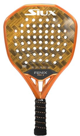 Siux Tennis Racket Fenix Pro 4, Carbon Fiber, 3.25 Grip, 63.5 L x 5.72 W, 355-375g, ATP Tour
