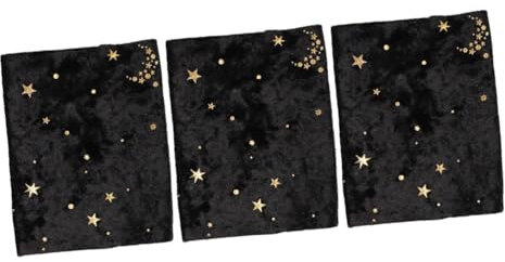 Tofficu 3 Stück Handgefertigte Buchhüllen Stoff-buchhüllen Schützende Buchhüllen Für Schülerbücher Goldprägung Buchhüllen Für Rückseiten