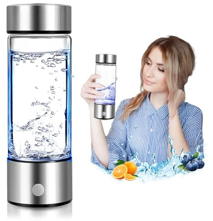 Hydrogen Water Bottle, 420ml Hydrogen Water Bottle Generator, Ion Improve Water Quality in 3 Minutes - Suitable for Office