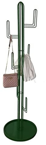 GOOPEEG Attaccapanni a Piantana Appendiabiti Appendiabiti Per Cappelli In Metallo Appendiabiti Da Terra Cactus In Piedi Per Accessori Per Borsette Stand Appendi Abiti per Cappotti(Grün)