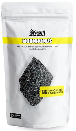 Bio2grow Wurmhumus 5L Organisch - Nährstoffreicher Bodenverbesserer - Für Garten & Zimmerpflanzen