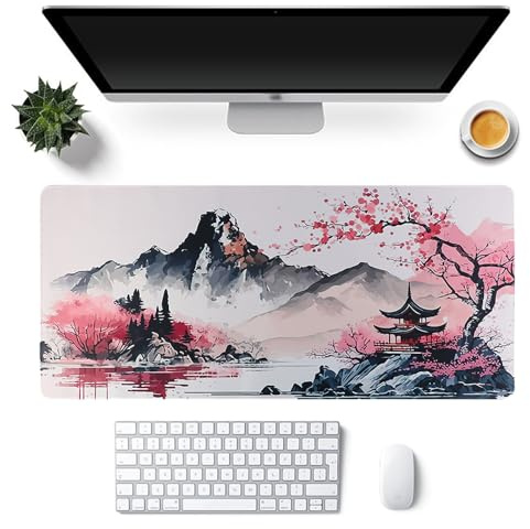 FYting Gaming musmatta XXL, musmatta 900 x 400, musmatta anime, skrivbordsunderlägg, halkfri undersida av naturgummi, vattentät och smutsavvisande, för PC, MacBook, bärbar dator (C)