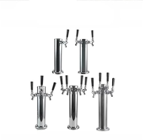 Columna De Cerveza Con Grifo Columna de cerveza de metal de acero inoxidable de un solo cabezal, doble cabezal y tres cabezales con grifo de cerveza en la torre Torre De Cerveza Para Casa, Bar, Picnic