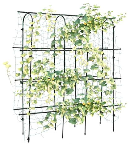 Rankgitter für Kletterpflanzen, Gartenbogen Torbogen Rankhilfe Rosenbogen Kletterpflanzen, 180 * 30 cm Obst Rattan Spalier aus Metall