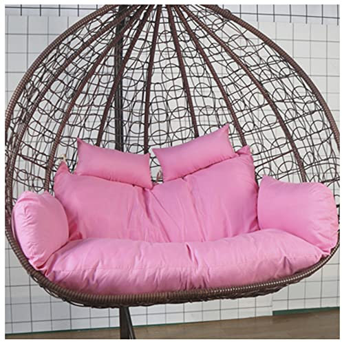 Double Egg Nest Hängesessel Kissen, Wasserdicht, Waschbar Kissen für Terrasse, Garten, Doppel Rattanschaukel