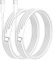 USB C to USB C Charger Cable for iPhone 15/16 Fast Charging, 1M 60W Type C Charging Fast Charging Cable for iPhone16/16 Pro/15/15 Plus/15 Pro/15 Pro Max, iPad Pro/Air/Mini,Mac (White, 1M, 2PCS)