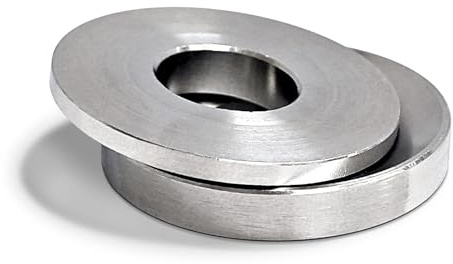 Set di rondelle sferiche autoallineanti, diametro interno 1/2 x diametro esterno 1-1/4 x 3/10 spessore, per smerigliatrici da banco con mandrini da 1/2