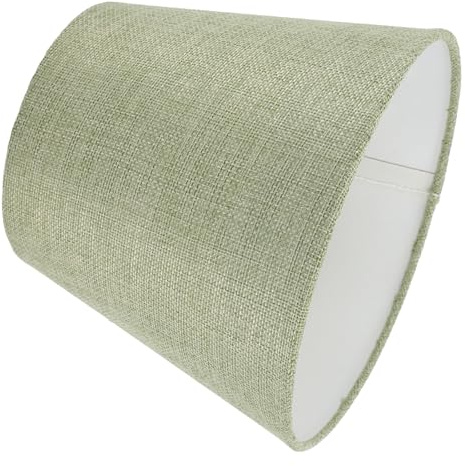 QUMIIRITY Stofflampenschirm E14 Für Tischlampen Dekorativer Lampenschirm Aus Stoff Leicht Faltbar Und Platzsparend Für Wohnzimmer Schlafzimmer Büro 18.00 X 15.00 X 12.00 cm