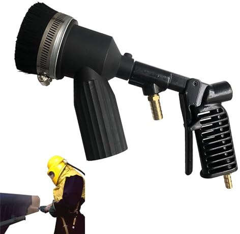 Vacuum Sandblaster 28 Gallon - Portable Sandblasting Machine with Ceramic Nozzle Accessories for Efficient Paint Cleaning and Material Recovery