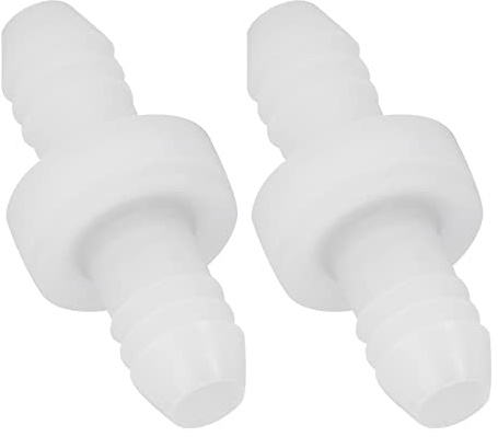 Cryfokt Precise 3/8in Durable Check Valve for Preventing Backflow, 2Pcs Plastic Non Return Valve for Air Compressor and Aquarium Pump (CDDV6)